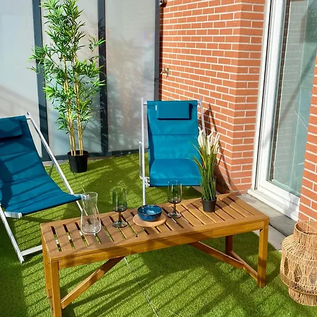 Captal Beau 2 Pieces Coeur De Parking Terrasse Apartment